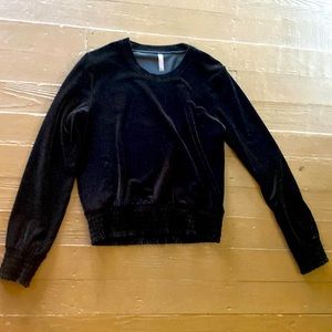 Commando top with shirred waust